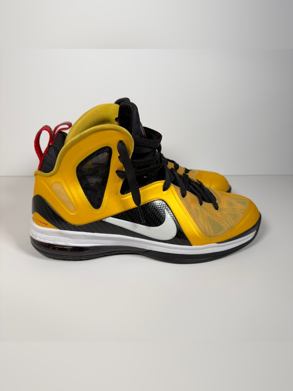 Nike LeBron 9 PS Elite Taxi Varsity Maize Carbon Fiber Size 10 516958-700 2012 - Picture 9 of 15